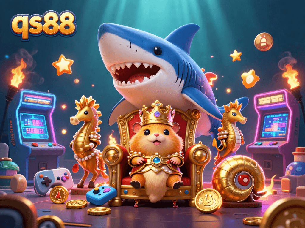 Play slots and win big with qs88 in an exciting underwater casino adventure filled with colorful characters.