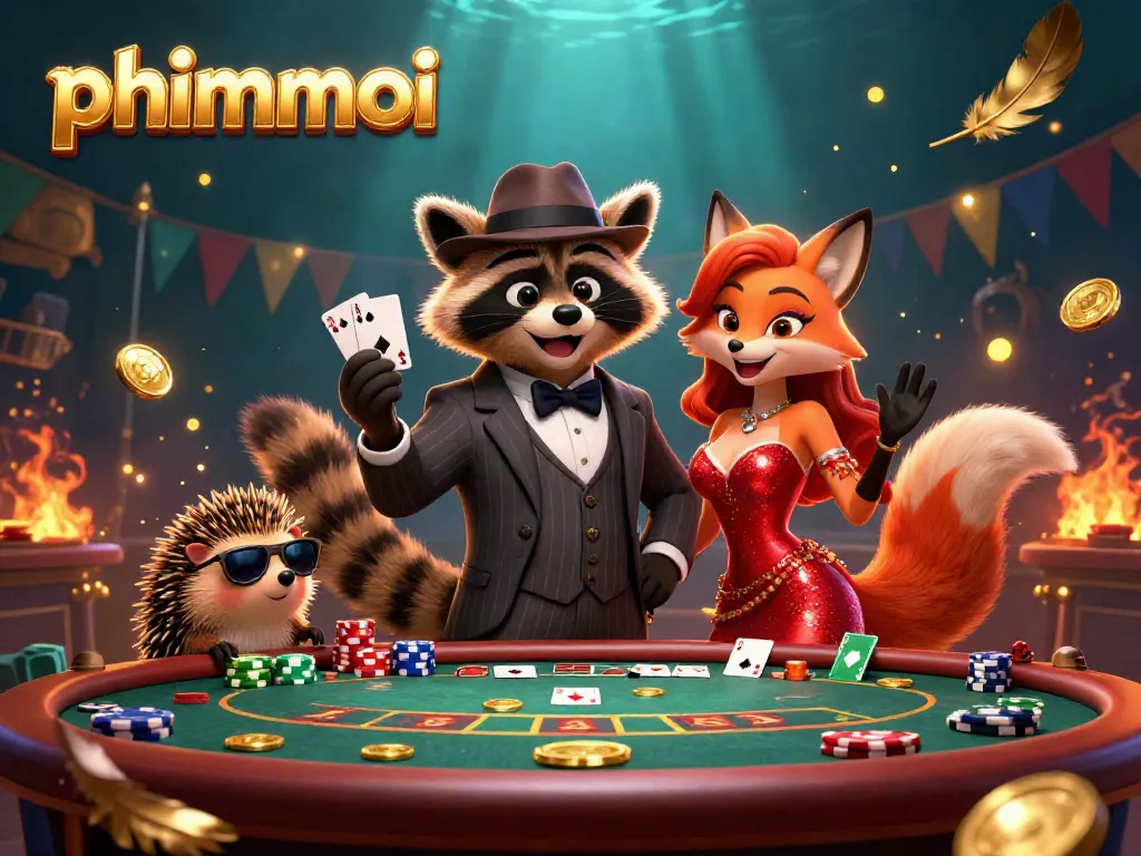 Experience thrilling gameplay with phimmoi at this vibrant casino scene featuring poker action.