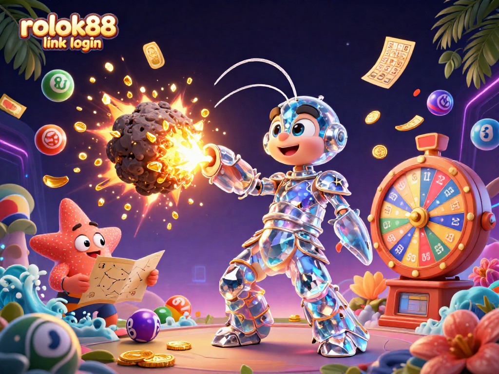 Play exciting games at rokok88 link login with vibrant scenes of cosmic characters and winning elements!