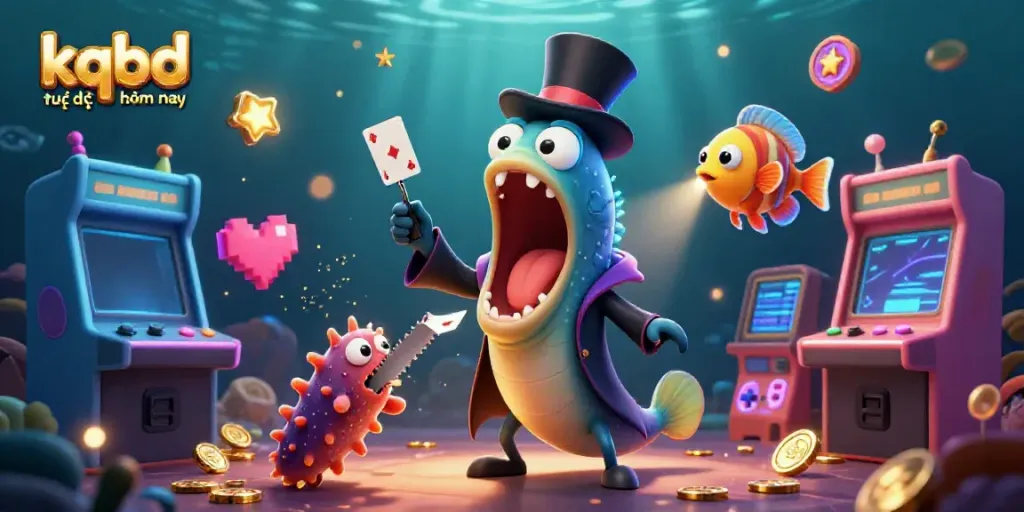 Experience engaging action with kqbd trực tiếp hôm nay as animated sea characters illuminate gambling excitement.