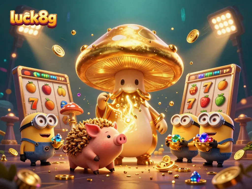Unlock big wins at luck8g with golden magic and vibrant casino elements!