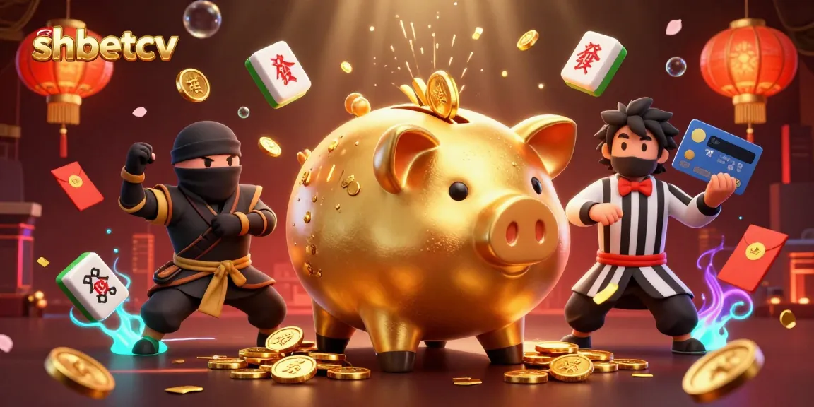 Experience thrilling gameplay with shbetcv featuring a golden piggy bank sumo wrestler in action.