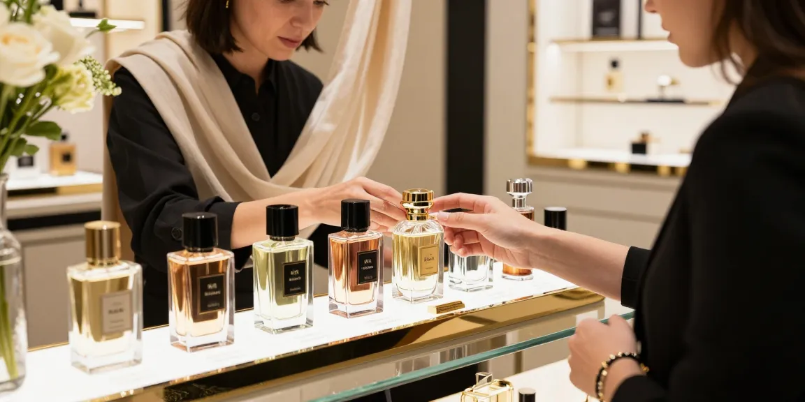 Rasasi parfum collectie gepresenteerd in luxe winkelomgeving met aandacht voor detail en klantgerichtheid