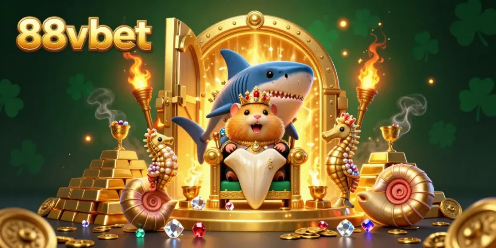 Experience the thrilling world of 88vbet with a fierce hamster king, shimmering treasures, and royal sea guards.