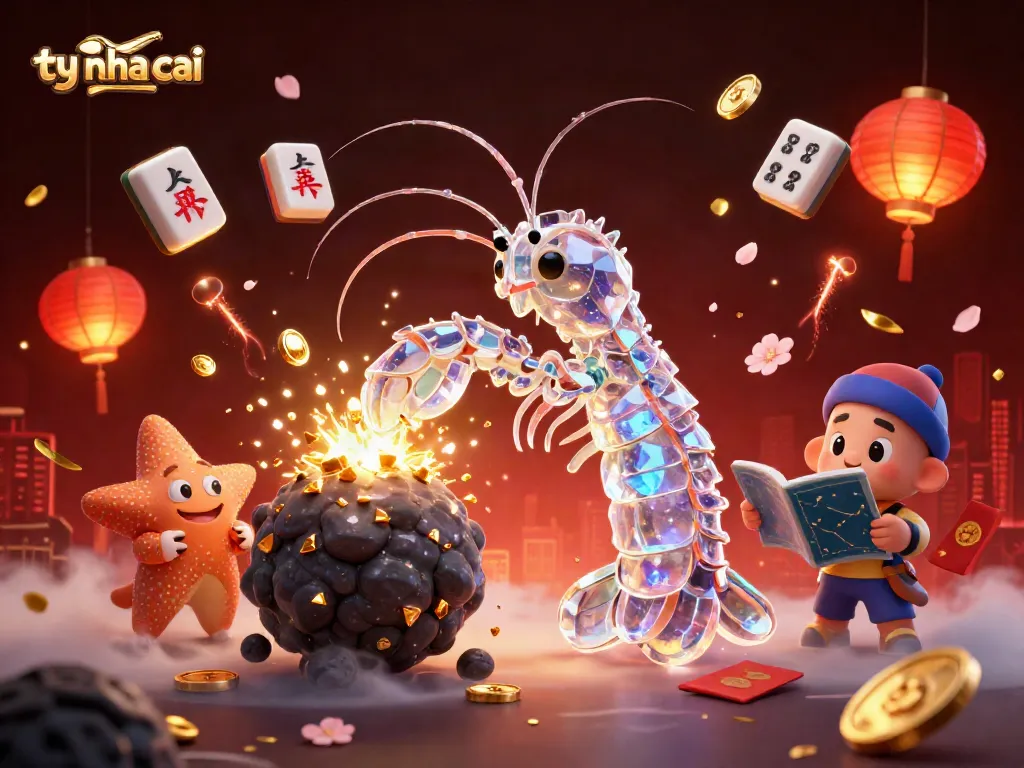 Experience the excitement of ty le nha cai with a vibrant 3D fantasy scene filled with treasures and characters.