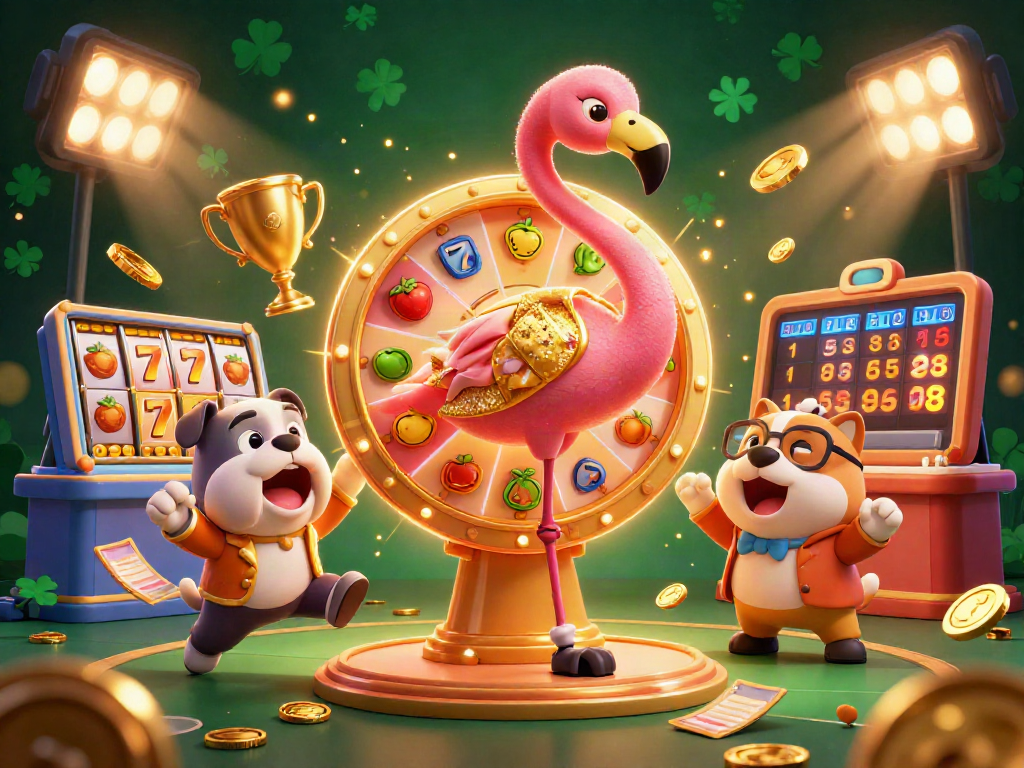 Spin the giant prize wheel at uu88 with a lively game show scene featuring vibrant casino elements.