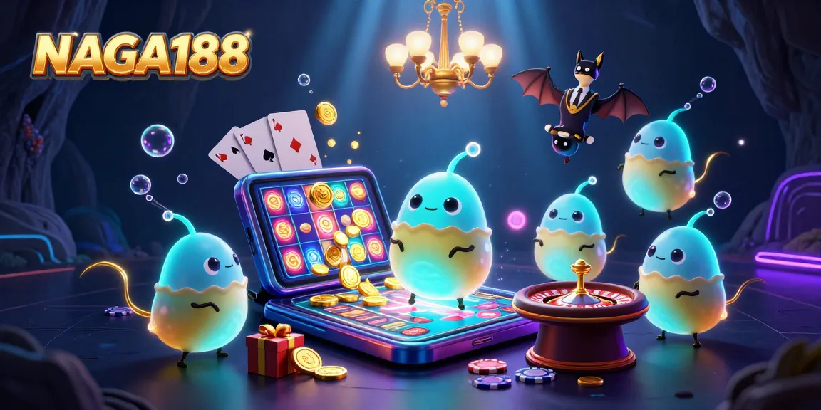 NAGA188 menghidupkan suasana casino dengan glowworms dan dealer kelelawar siap memikat pemain.