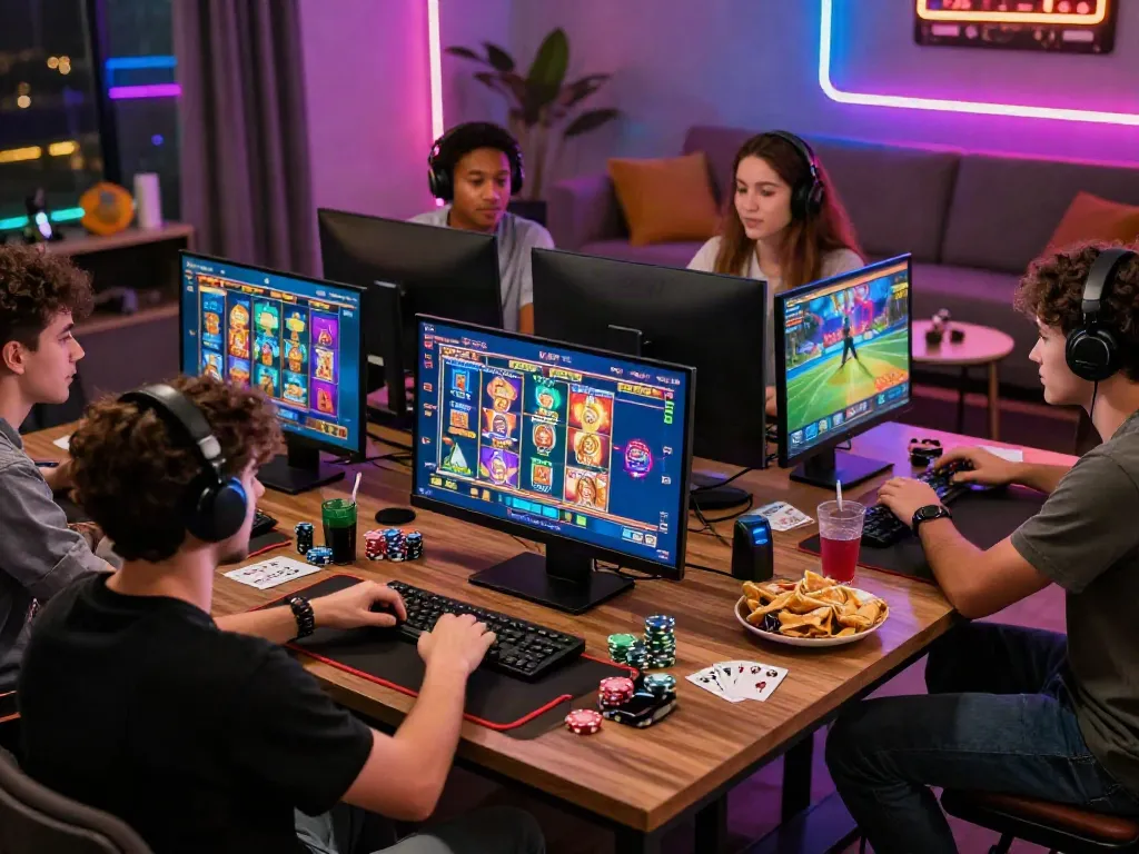 Players enjoying immersive experiences at https://da88z.net/ with exciting games and a vibrant atmosphere.