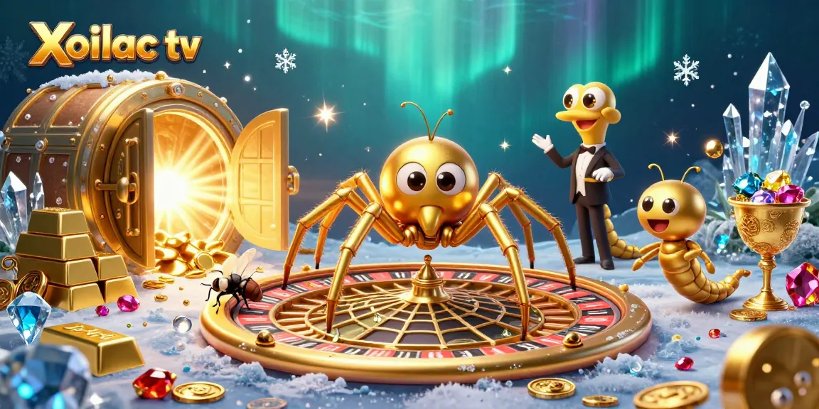 Xoilac tv offers engaging gaming experiences in a vibrant 3D casino illustration, showcasing the excitement of betting.