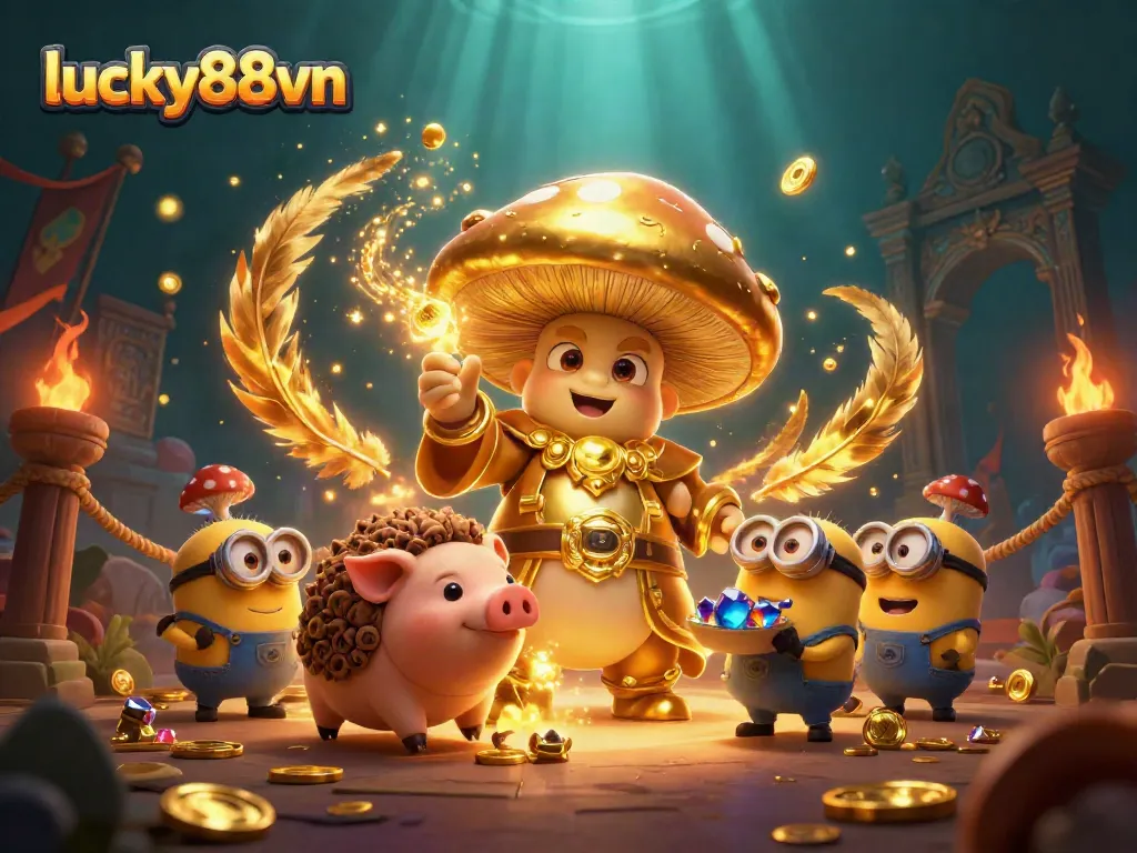 Experience thrilling gameplay at lucky88vn with the dynamic 3D wizard and treasure seekers.