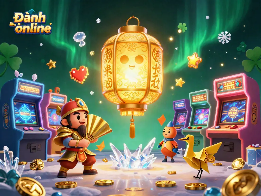 Engage in Đánh đề online with vibrant gaming elements and lucky symbols in a dynamic 3D illustration.