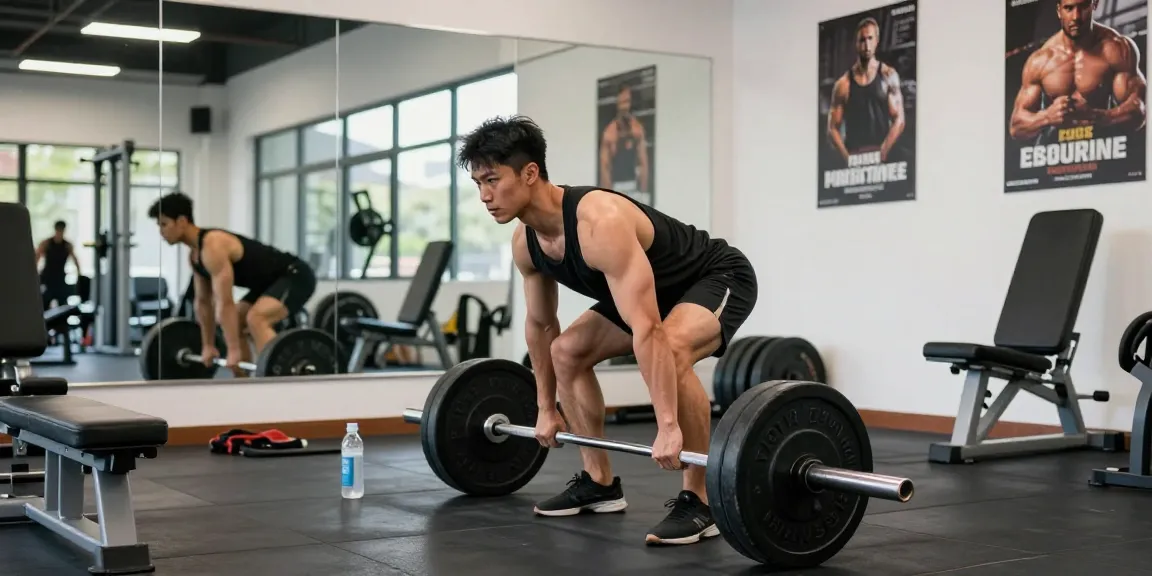 Prime Pharma Steroiden showcased in a fitness scene with a bodybuilder deadlifting, emphasizing strength and transformation.
