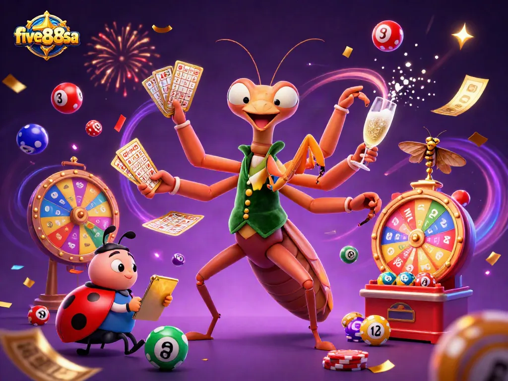 Engage in exciting gaming at five88sa with a lively 3D casino scene full of action.