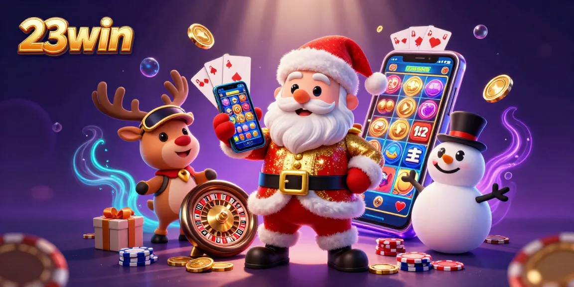 Experience thrills with 23win's engaging casino characters in a dynamic gaming scene.