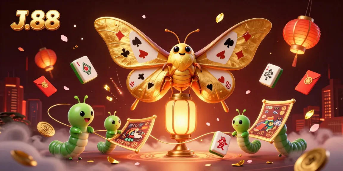 Experience the vibrant J.88 casino scene with dynamic characters and rich gaming elements.